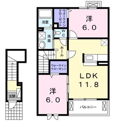 阿南駅 徒歩8分 2階の物件間取画像